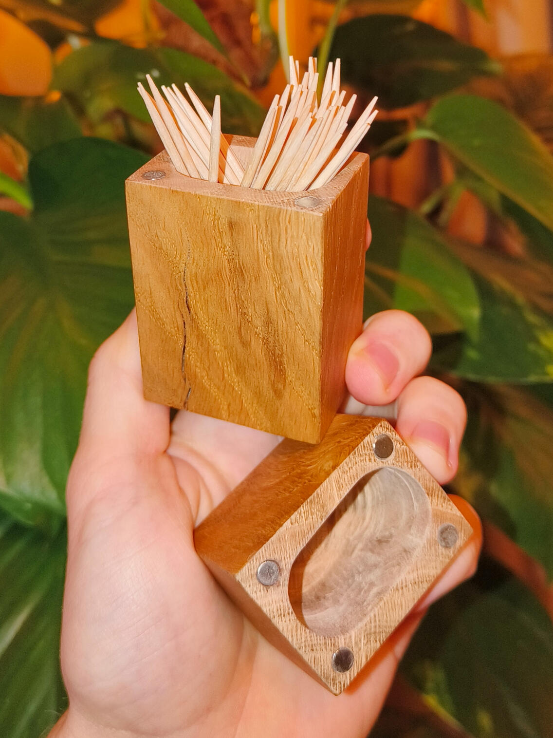 Eiken tandenstokerhouder