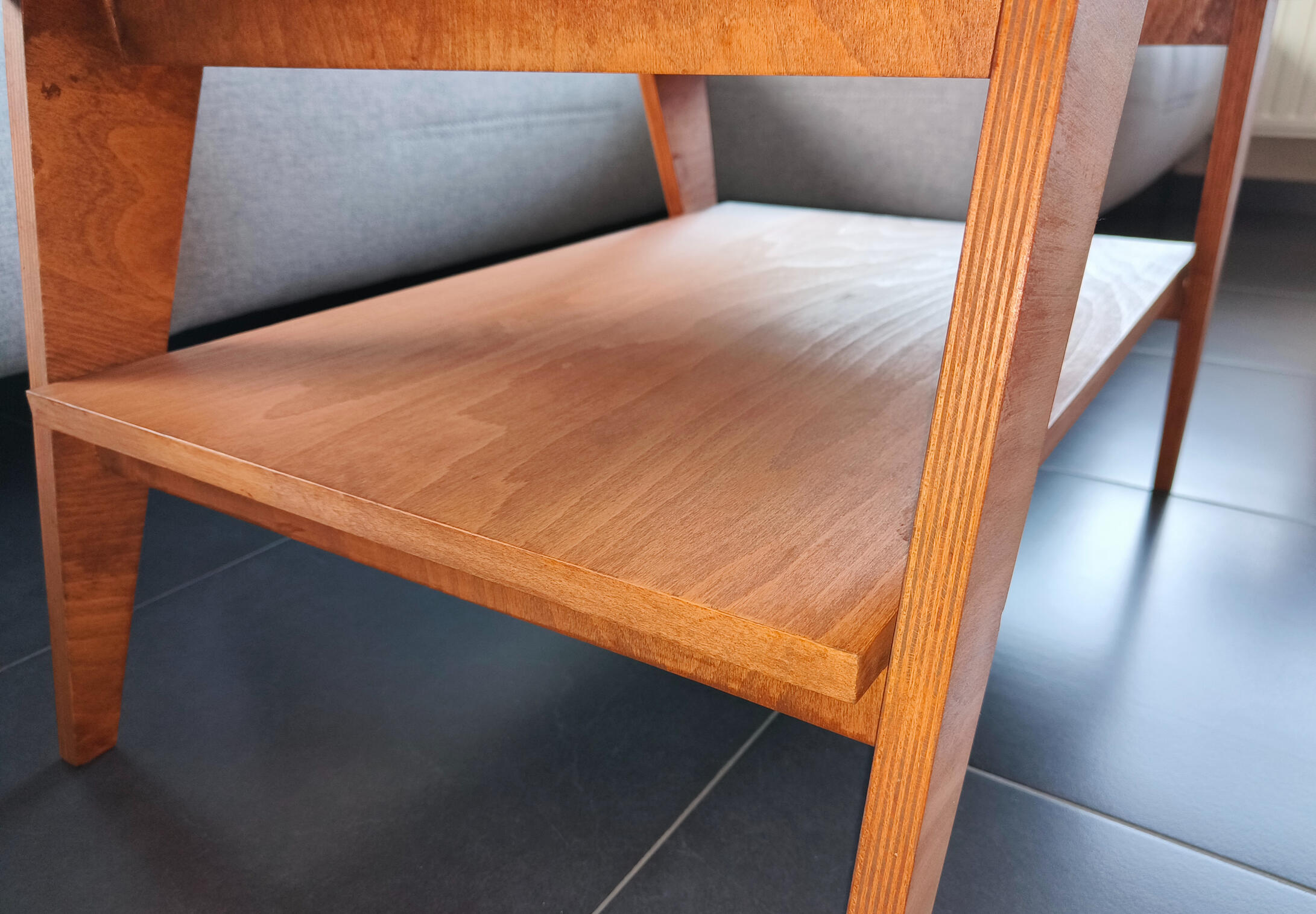 Houten salontafel Houten salontafel