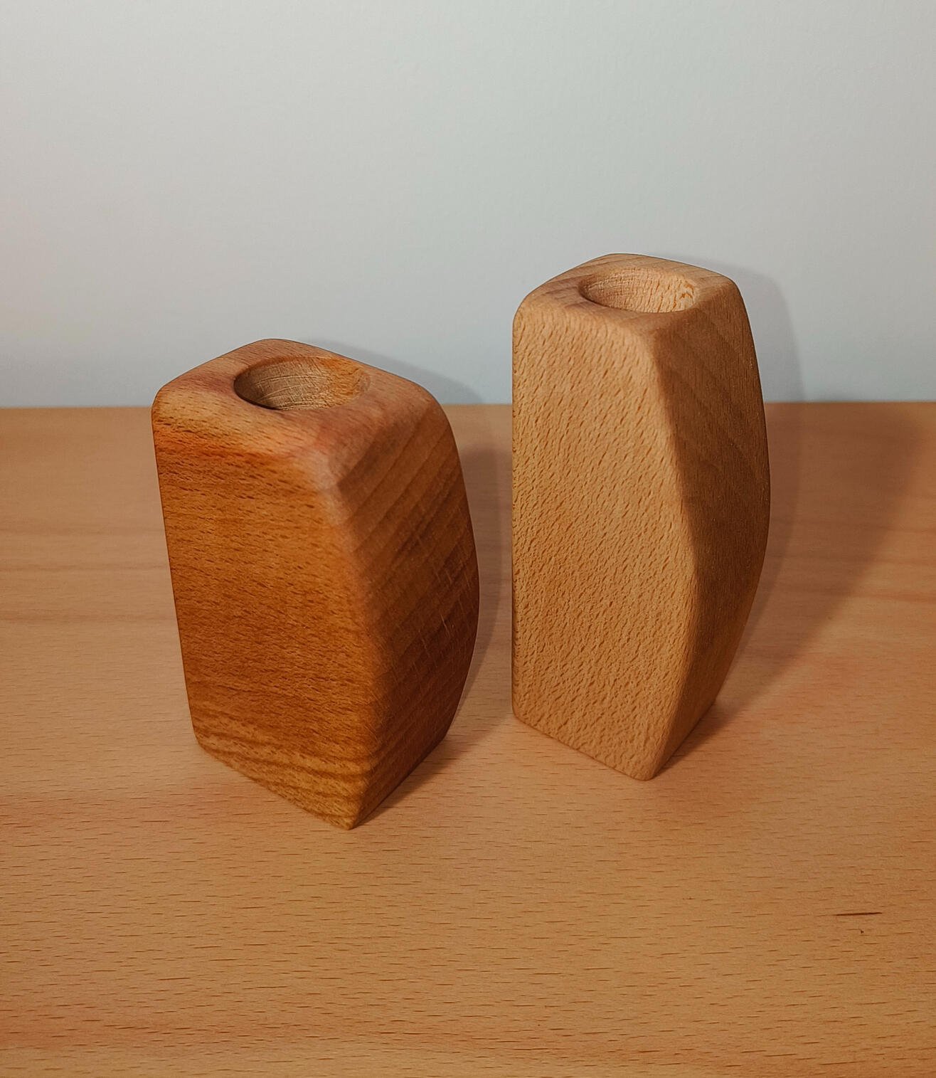 Houten vaasjes
